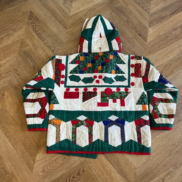 Womans XL quilt coat - handmade - Picture 3 of 13